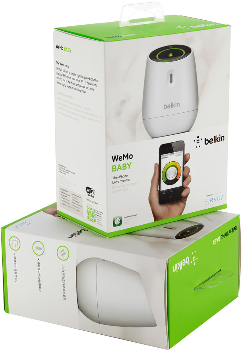 WeMo Belkin Packaging Design led by Rick Stoeker